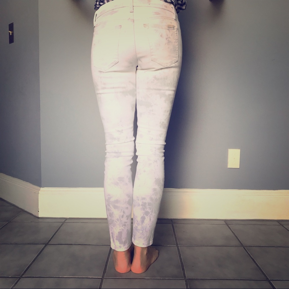 Joes Tie dyed white jeans 28